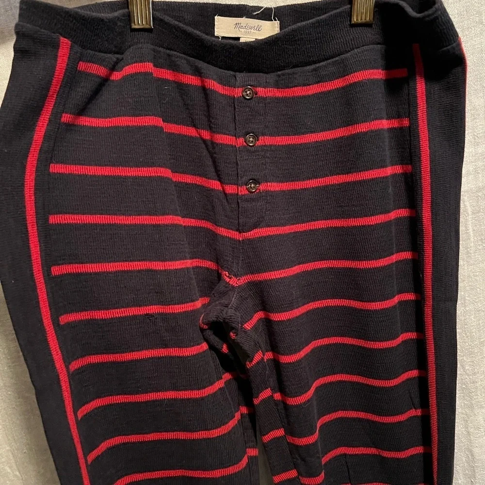 Madewell leggings, long johns. Red and blue. Size x small. Good condition. - Picture 2 of 7